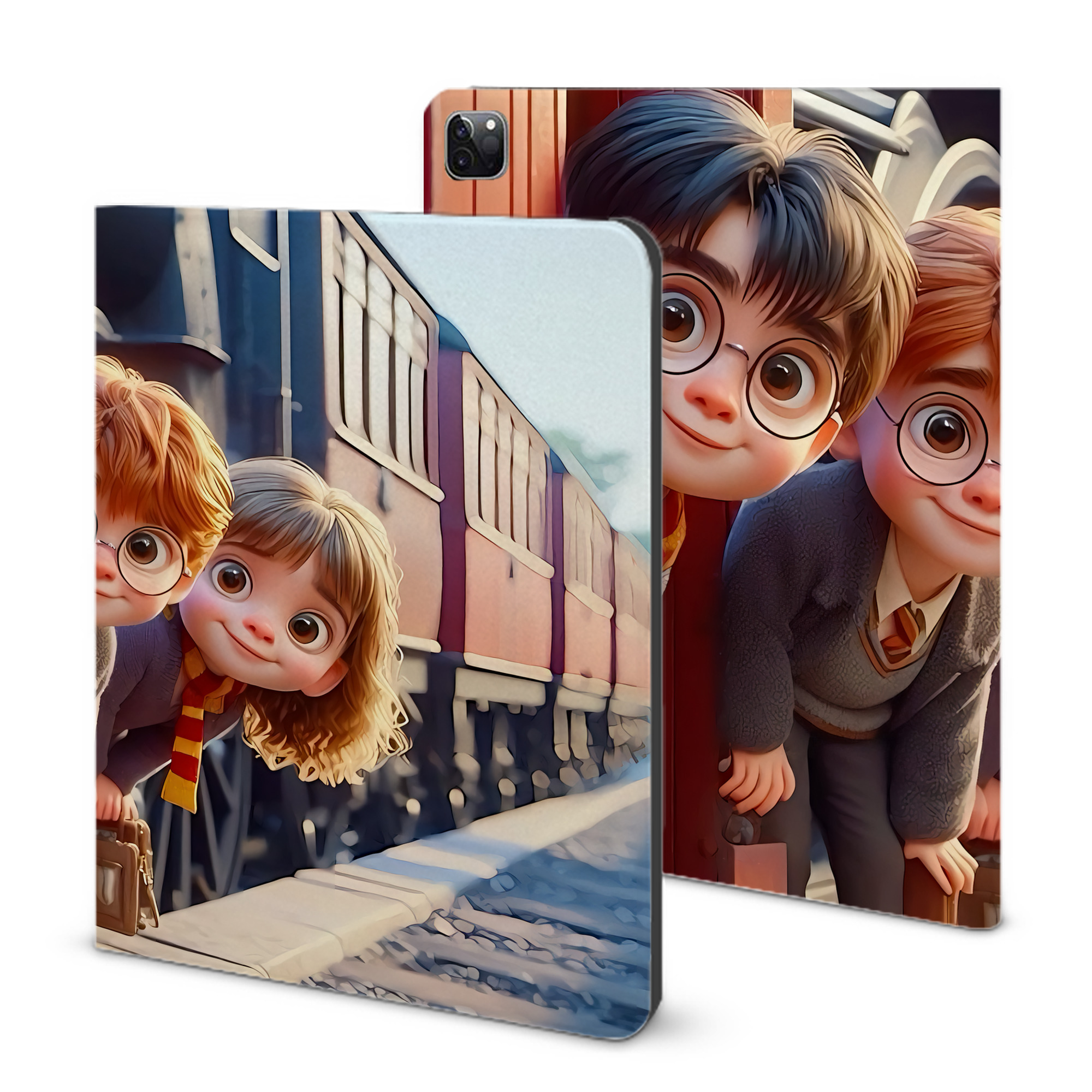 （画像用） Harry Potter ハリー・ポッターシリーズ IPad ケース ブック型 PUレザー TPU 耐衝撃 軽量 薄型 ペン収納なし 全面保護 IPad 各モデル対応